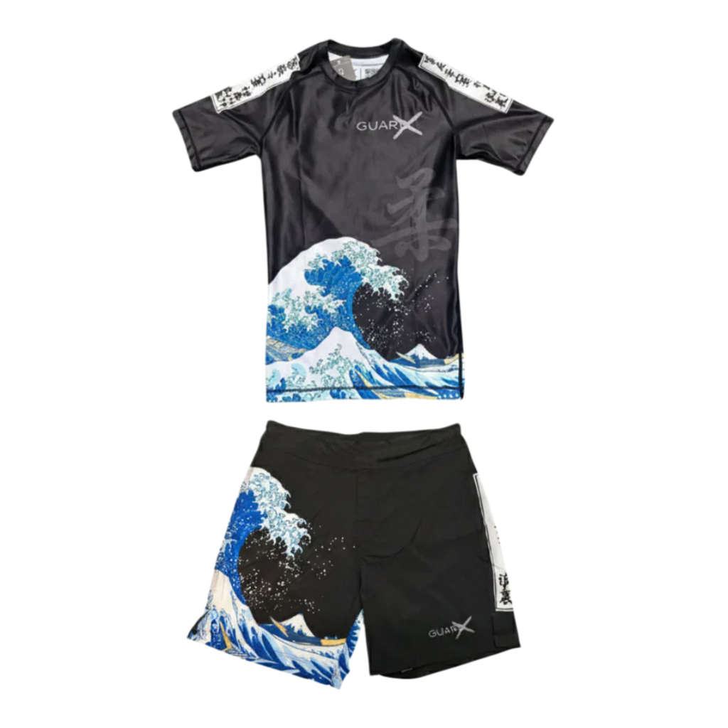 Rash Guard - Japoński zestaw Ukiyo-e Ocean Wave Brazilian