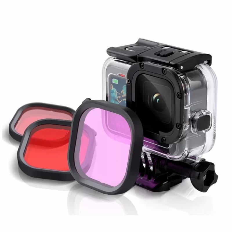 Snorkel Set - Zestaw Filtrów Magenta Snorkel Lens Czerwony