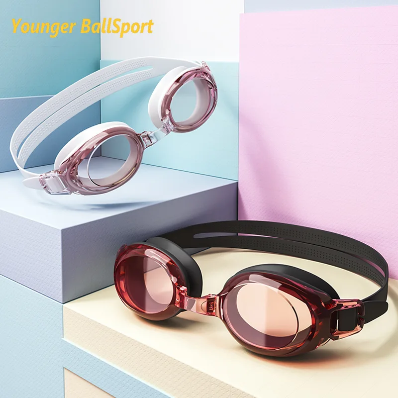 Goggles Swim - Krótkowzroczność okulary pływackie dla kobiet czepek