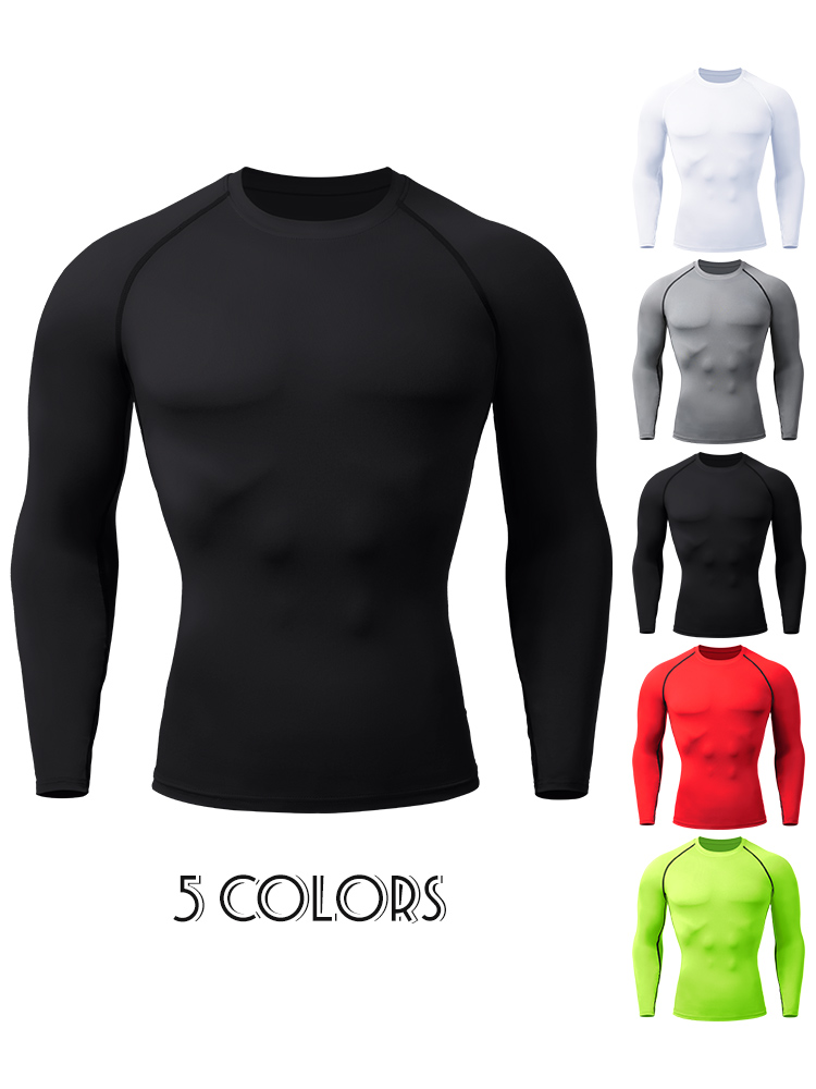 Rash Guard - Koszulki kompresyjne męskie Rashguard szybkoschnące koszulki
