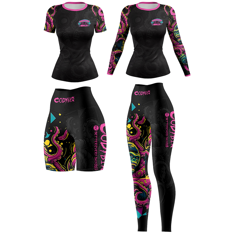 Rash Guard - Damski zestaw 4-częściowy Cody Lundin MMA