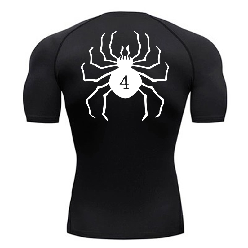 Rash Guard - Koszulki kompresyjne z nadrukiem pająka dla