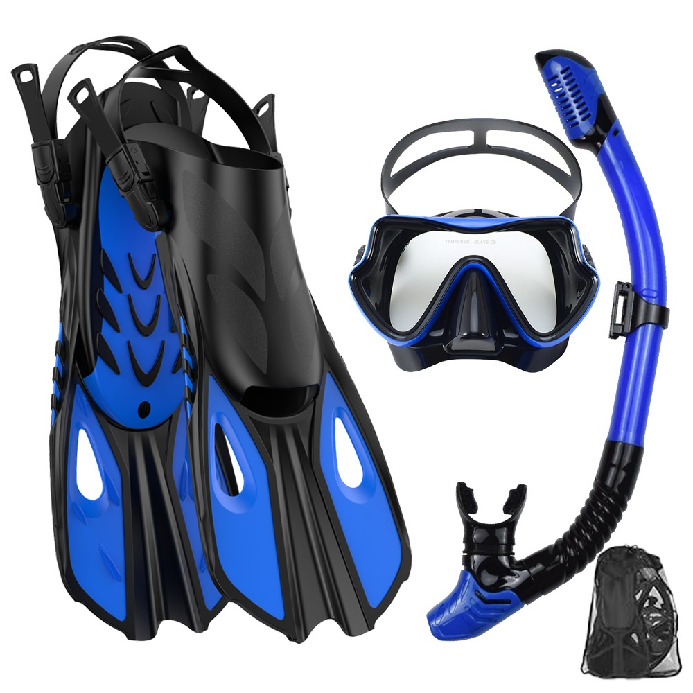 Swim Fins - Zestaw do snorkelingu: maska do nurkowania
