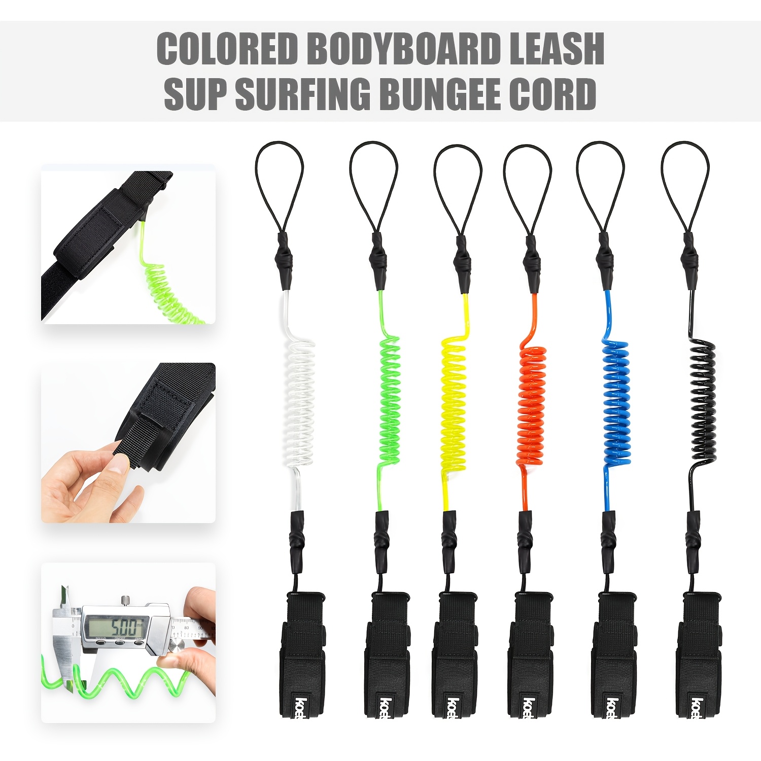 Smycz do bodyboardu KOETSU, 5m – Surfboard Leash recenzja i cena