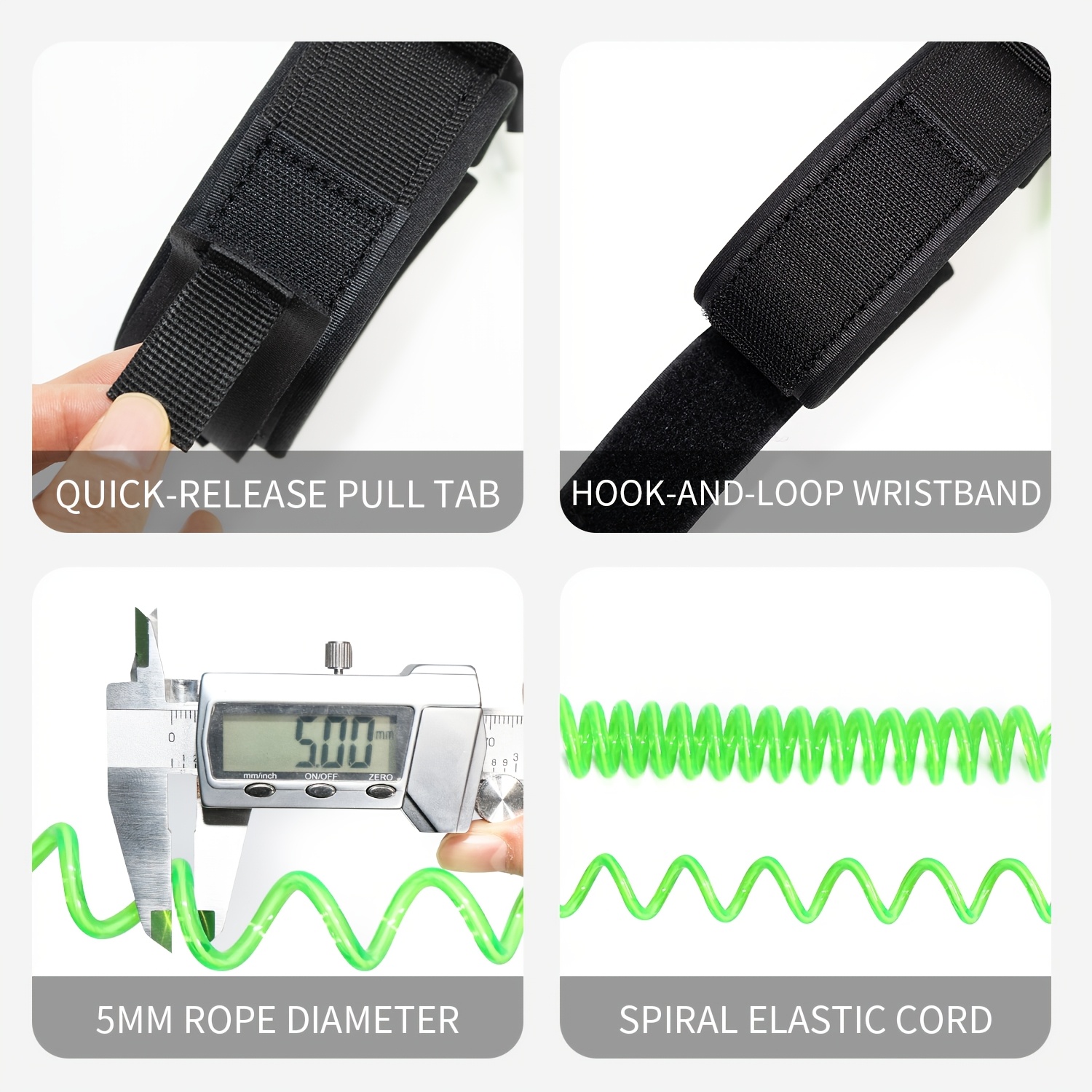 Smycz do bodyboardu KOETSU, 5m – Surfboard Leash recenzja i cena