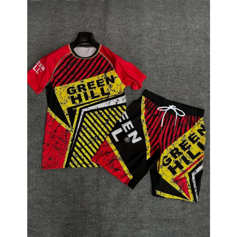 Męski zestaw MMA Summer Green  – Rash Guard recenzja i cena
