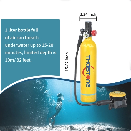 THAISTONE 1L Butla Tlenu do Nu – Diving Mask recenzja i cena