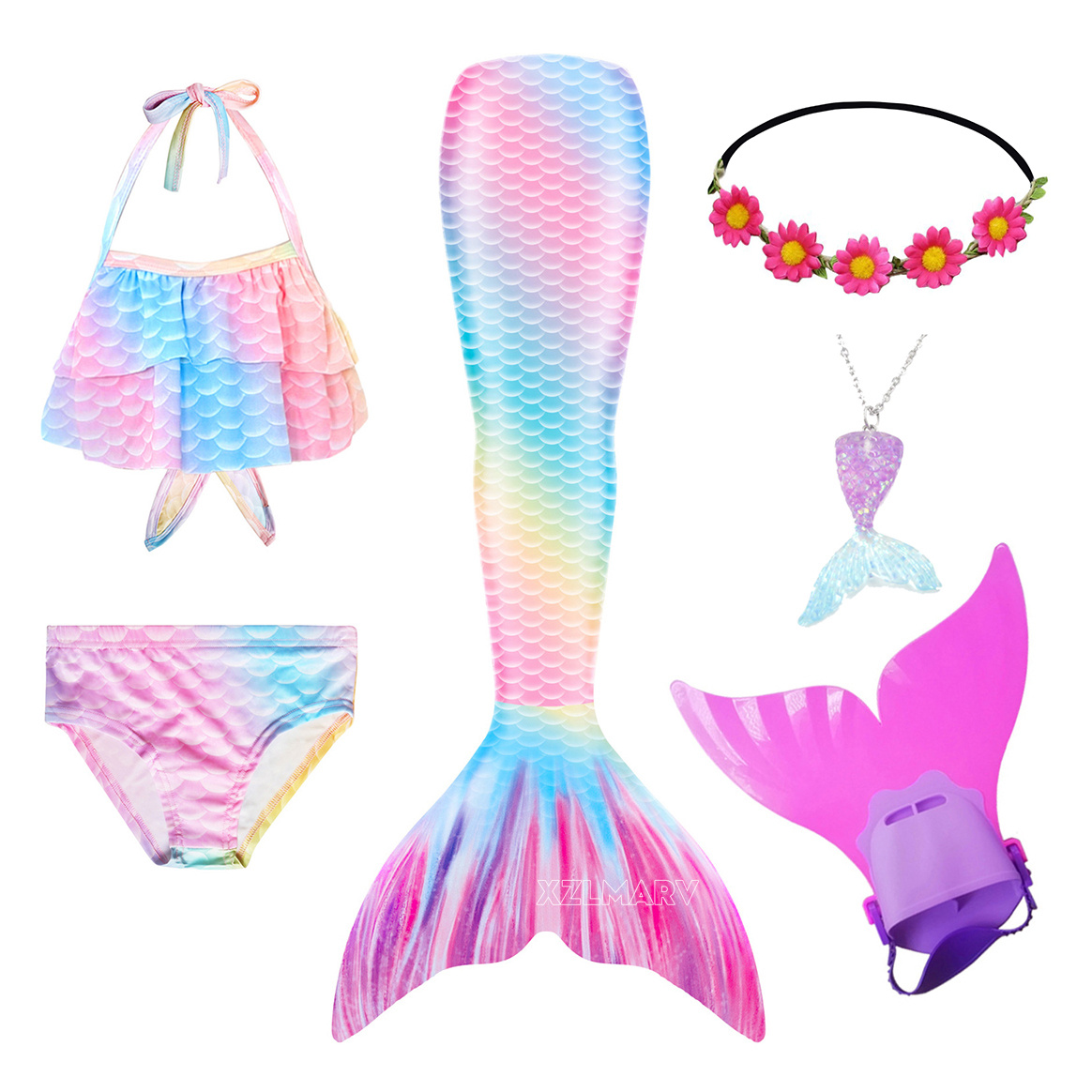6 sztuk/zestaw Ariel Syreni Og – Flippers Swimming recenzja i cena