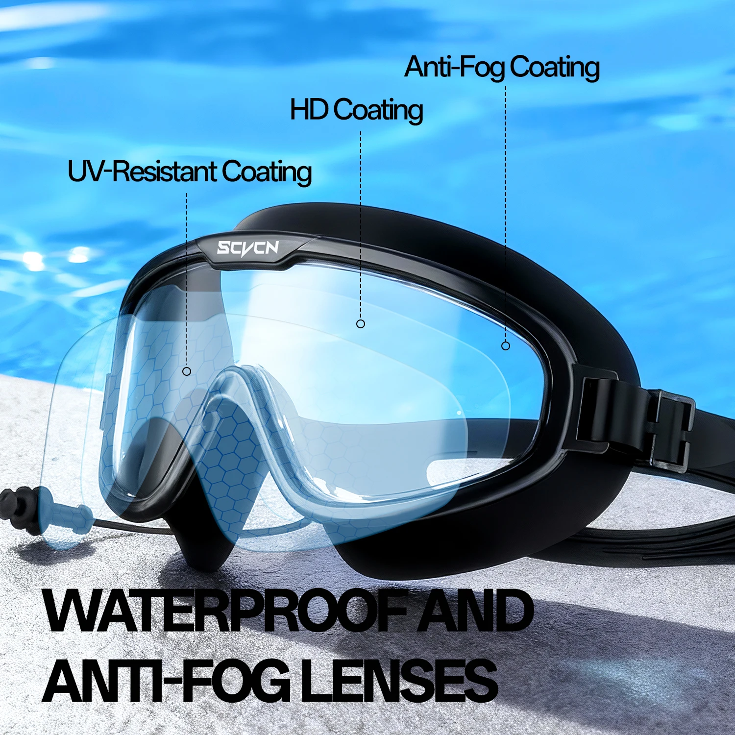 Okulary pływackie SCVCN Profes – Goggles Swim recenzja i cena